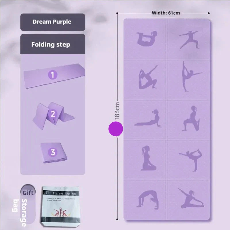 Thick Foldable Non-Slip Yoga Mat