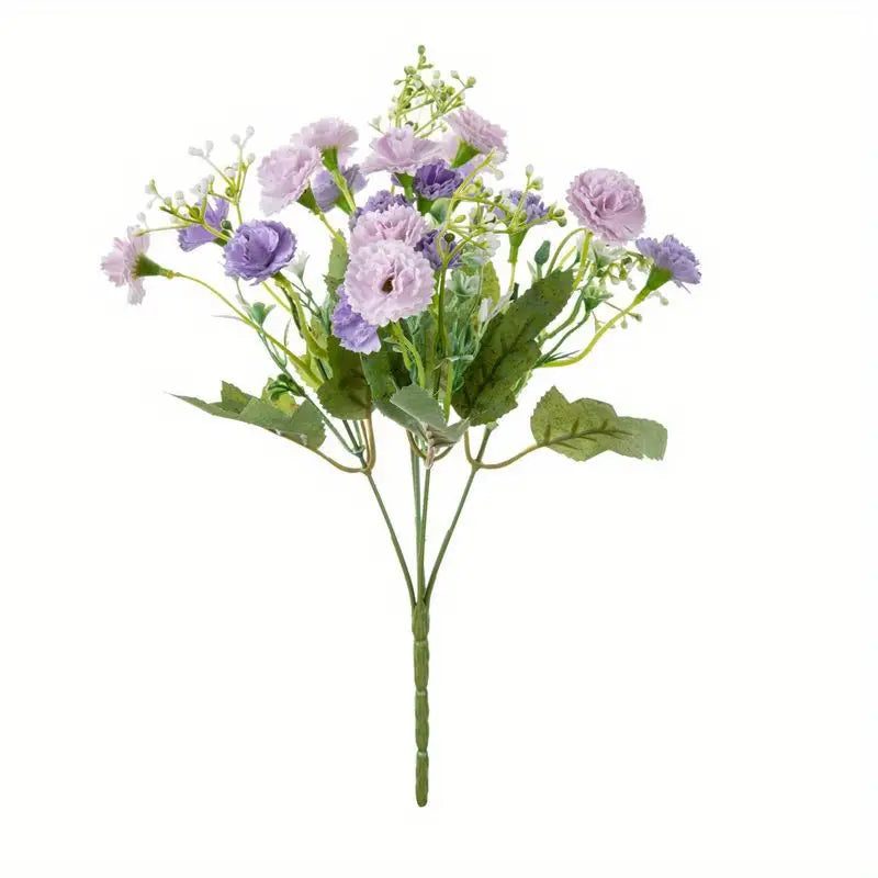 Bundle of 6: Realistic 20-Head Purple Hydrangea Silk Flowers