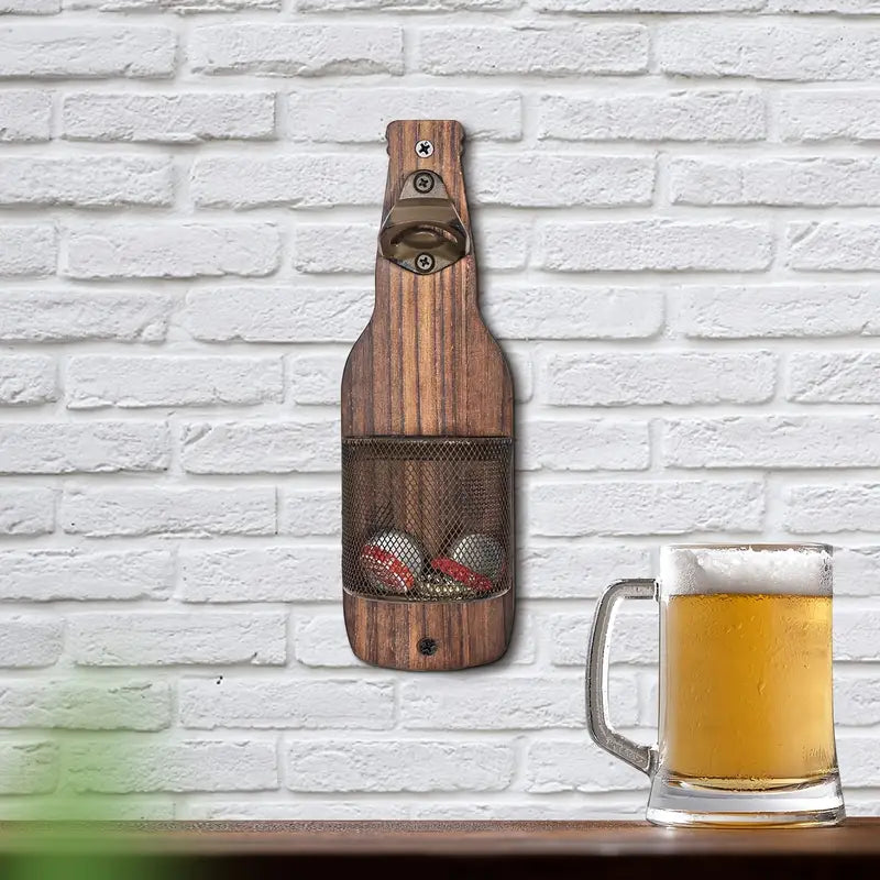 Industrial Style Beer Bottle Opener - Multi-functional Wall Decoration Pendant