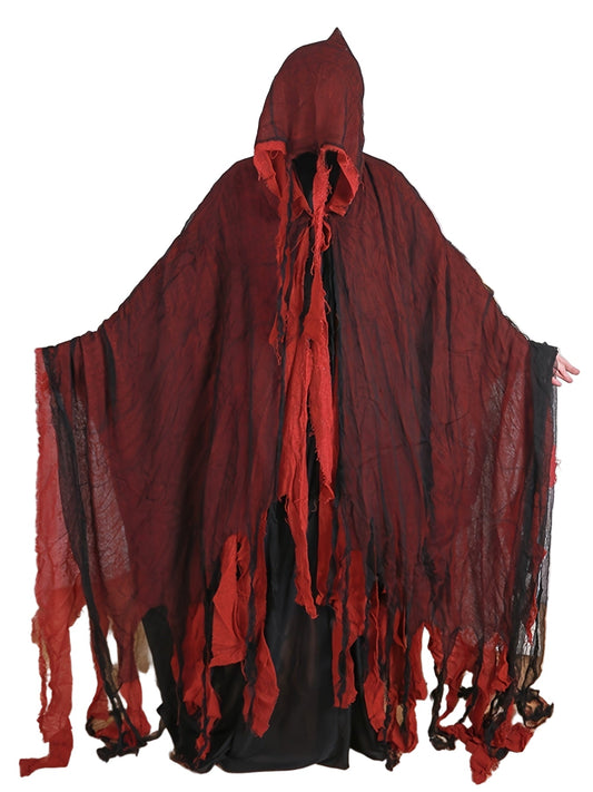 Blood Drip Gothic Cloak Costume with Hood