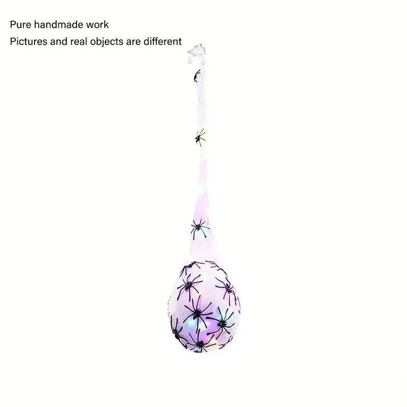 3pcs Enchanted Arachnid Orb: The Hanging Spider Glow Egg