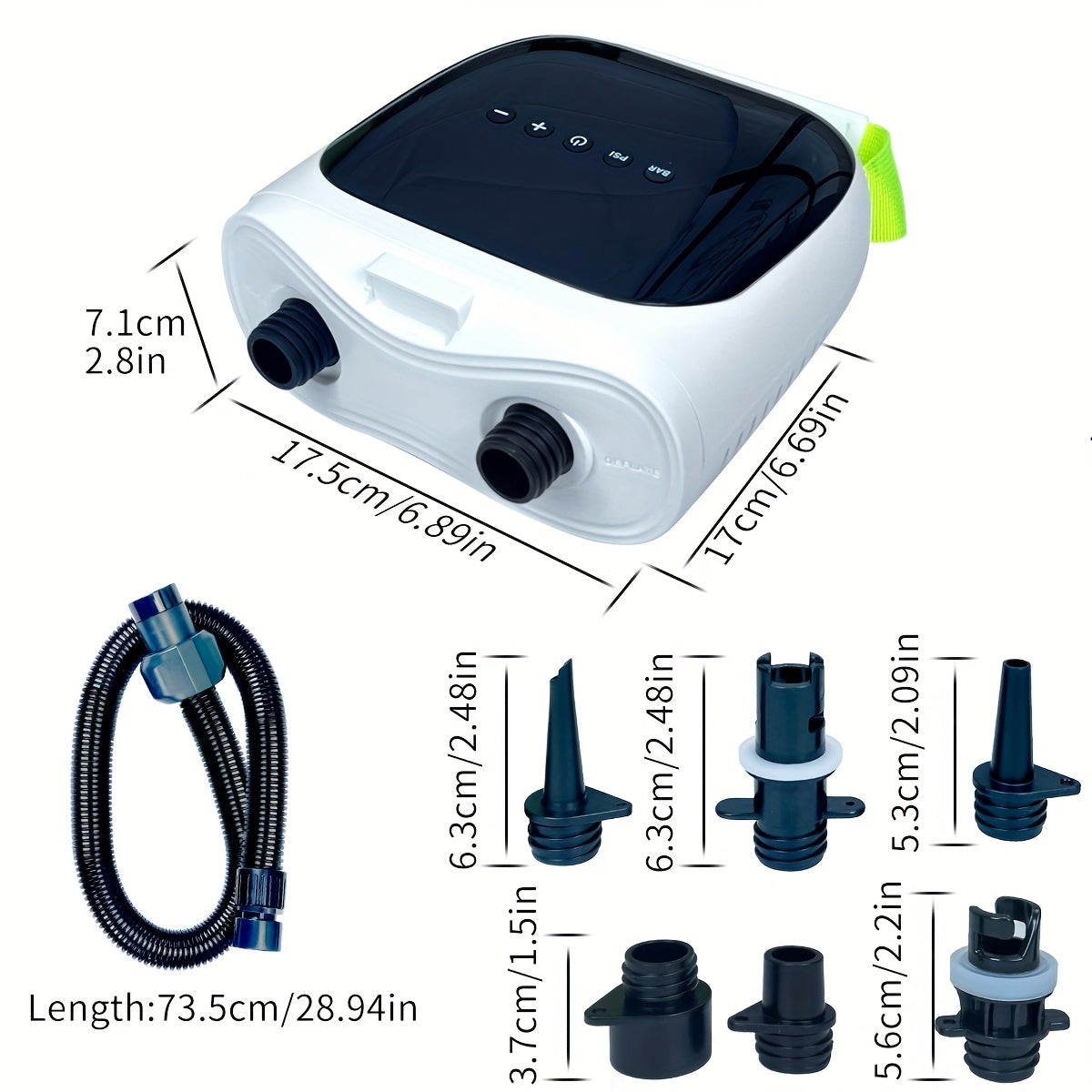 Electric SUP Air Pump 20 PSI Auto Shut-Off