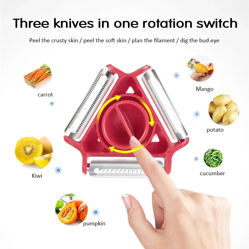 3-in-1 Magic Trio Peeler Set