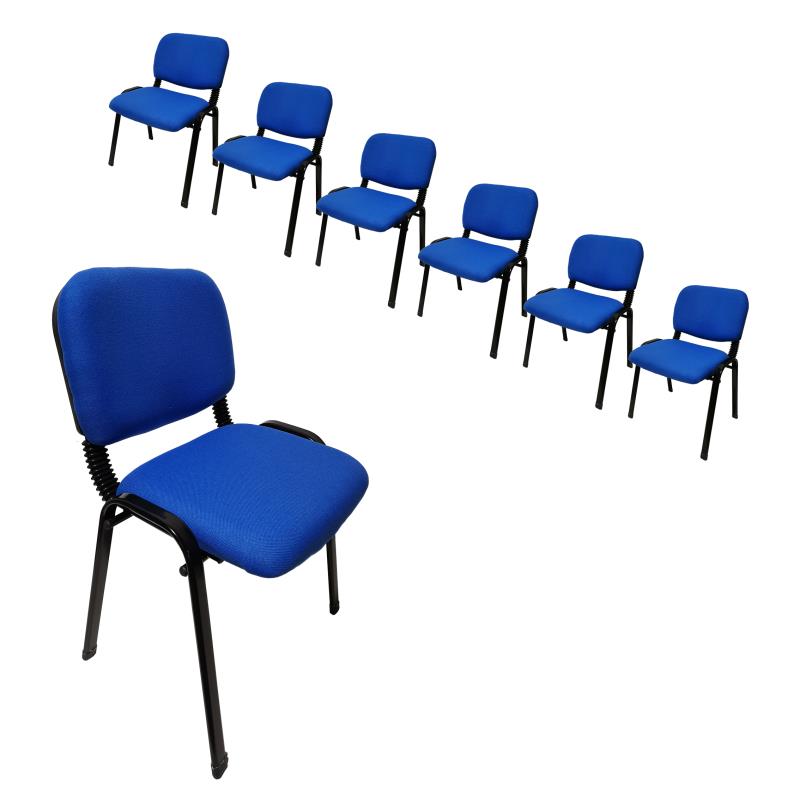 Blue NNE Stacking Chairs(Set of 7) Linkabe - NNE Furniture