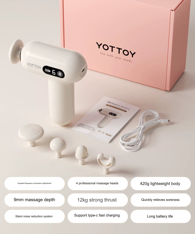 Portable Fascia Massage Gun - 6-Speed