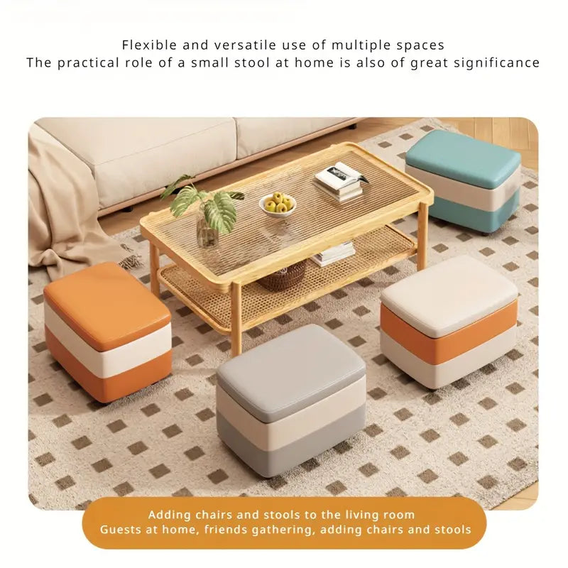 Classic Storage Bench - Orange White