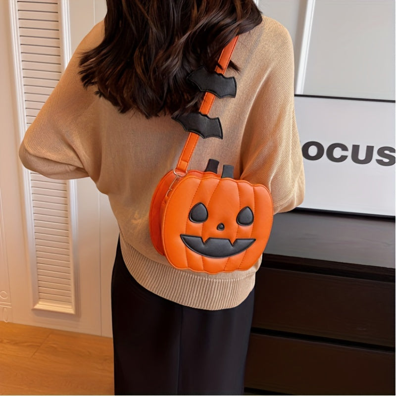 Halloween Pumpkin Crossbody Shoulder Bag