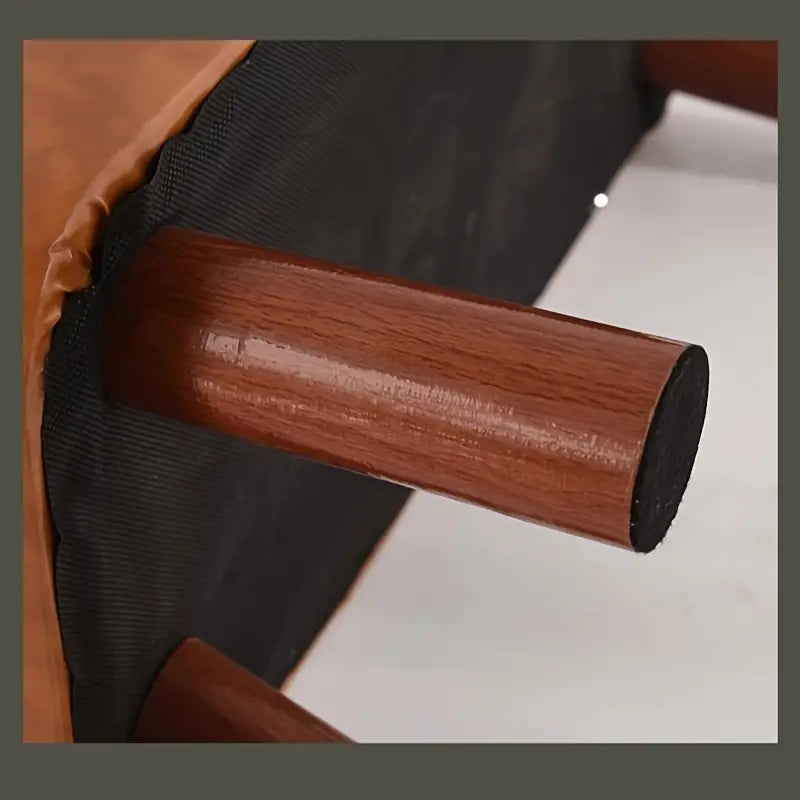 Elegant Hardwood Entryway Faux Leather Bench