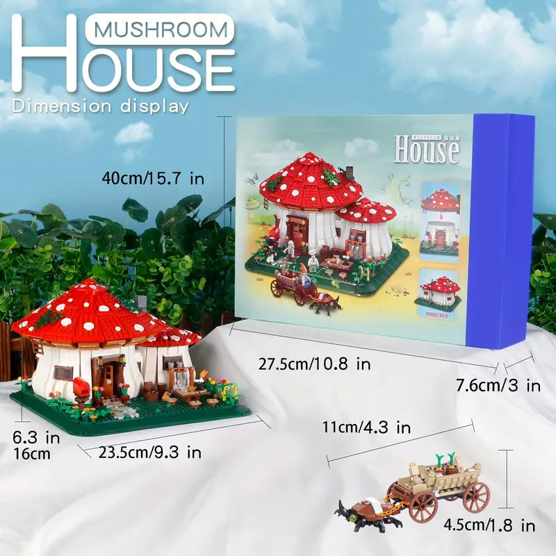 Mushroom House Building Blocks