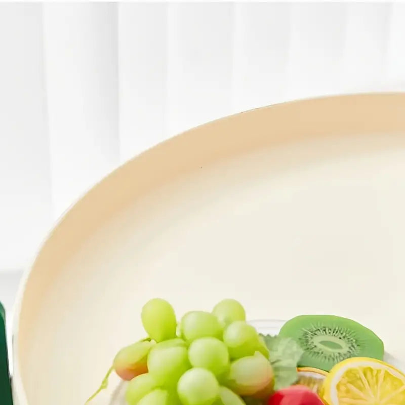 Portable End Table Cart & Home Storage Rack - Green and White