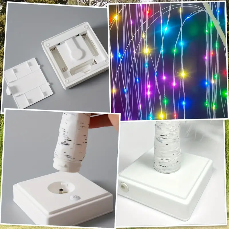 Christmas Radiance: LED Colorful Willow Tree Lights