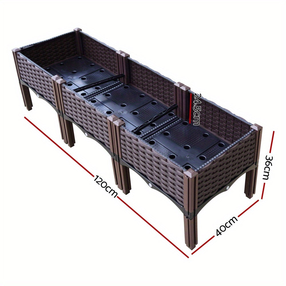 Raised Garden Bed Planter Box for Herbs & Vegetables