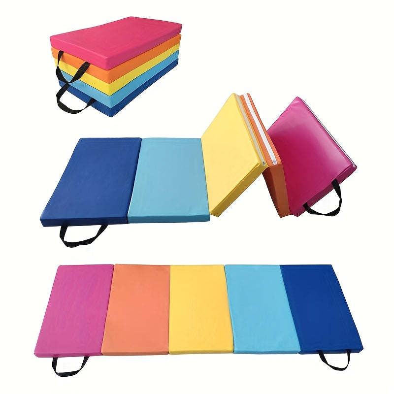 Folding Rainbow Gymnastics Fitness Mat Non-Slip