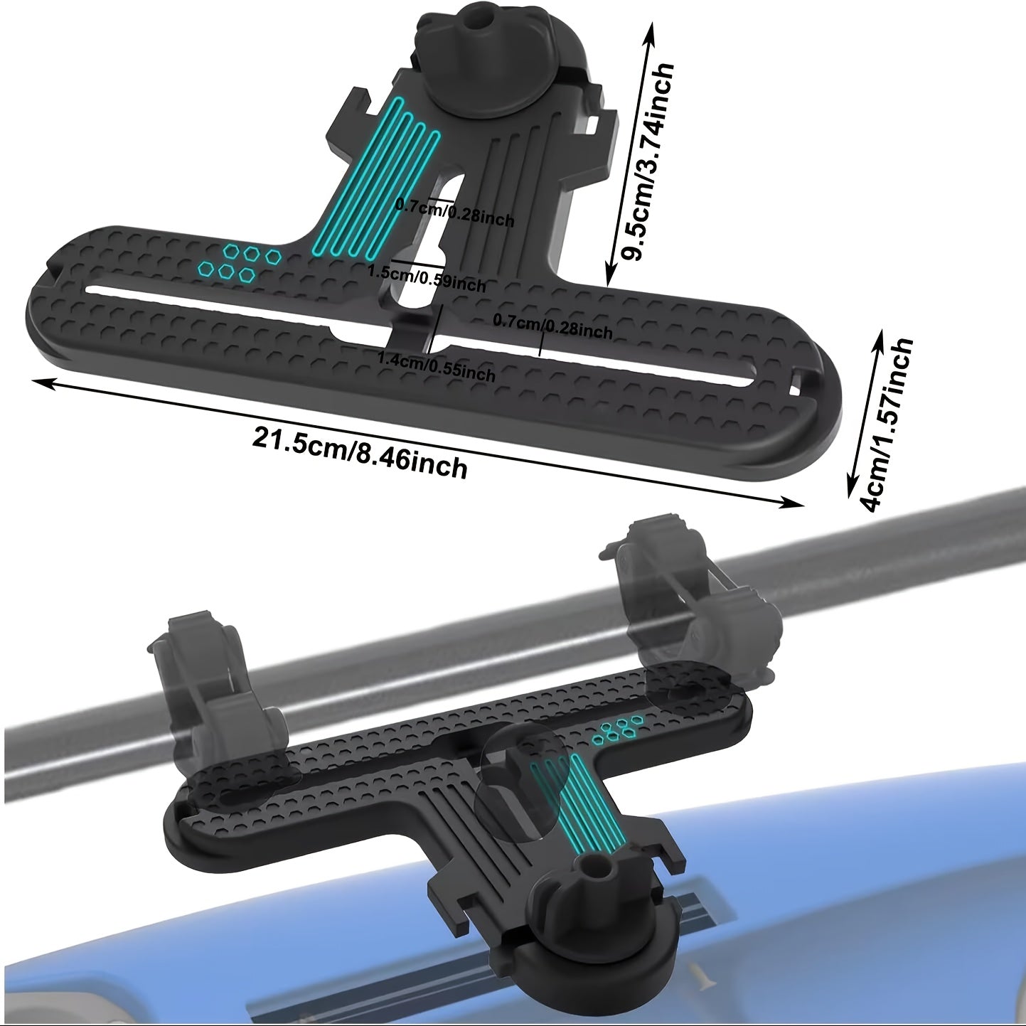 Kayak Rail Track Set Tool-Free T-Shaped Mount