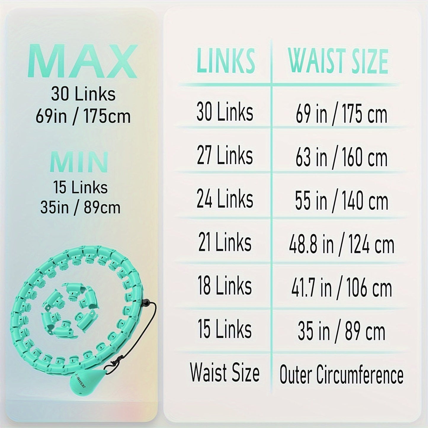 Weighted Fitness Hoop with Massage Points