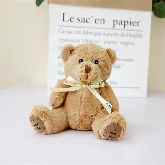Cute Bear Doll Plush Stuffed Toy for Kids (18cm)