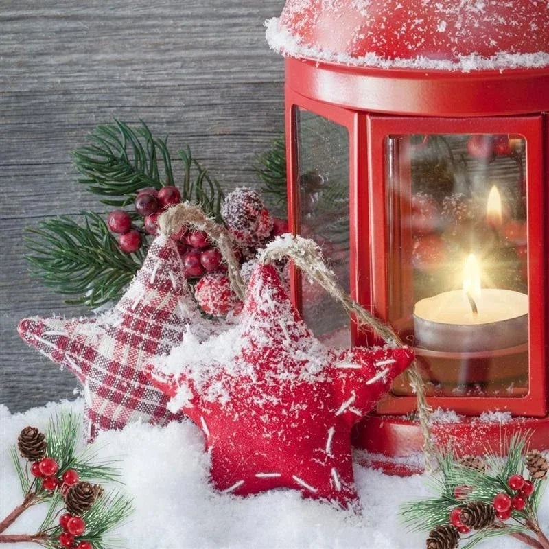 1pc Artificial Christmas Pinecone Red Berry Stem