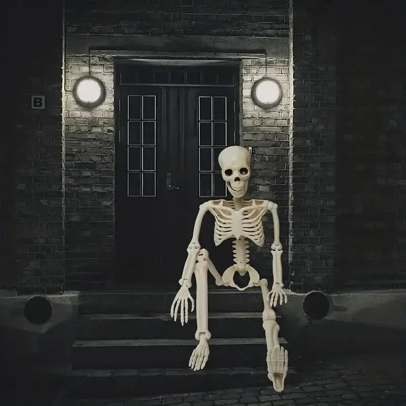 90cm Glowing Skeleton Decoration with Articulated Joints