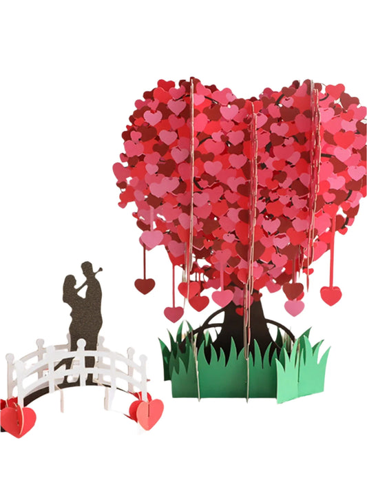 3D Heart Tree Greeting Card Valentine's Day Gift