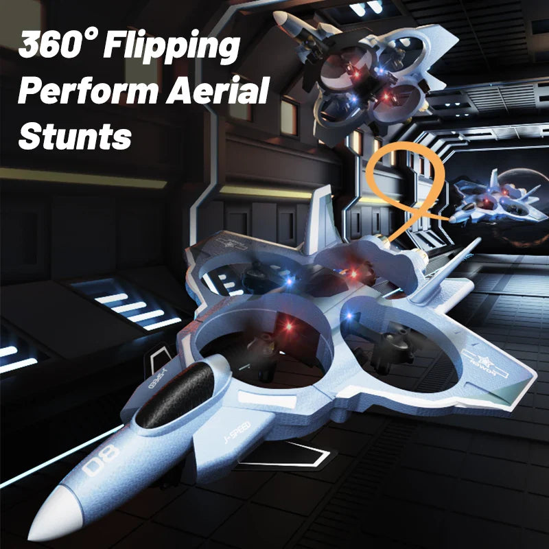 2.4G RC Fighter Jet with Camera & Missile Launch (Grey)