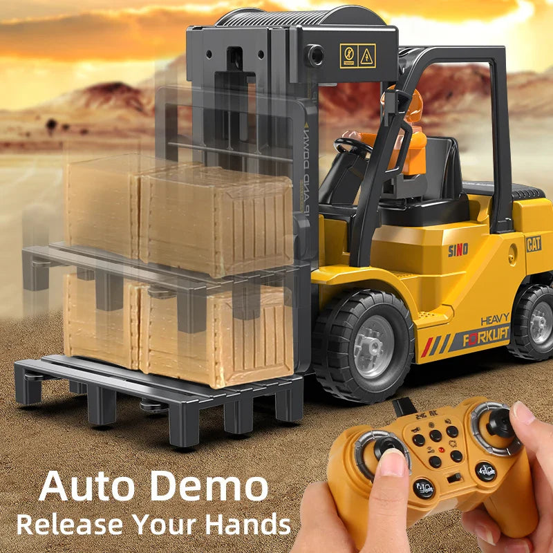 2.4GHz RC Forklift Truck Engineering Vehicle for Kids