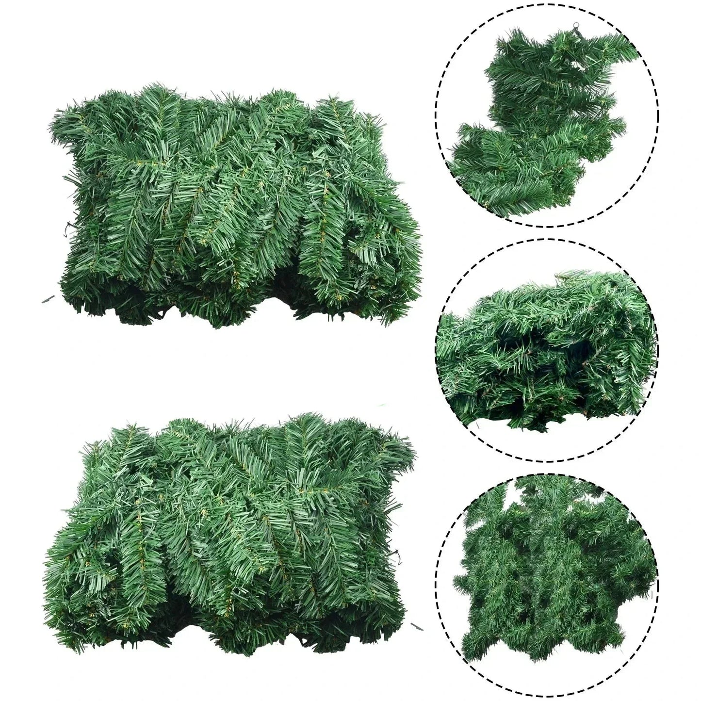 Artificial Christmas Green Garland Wreath Decoration