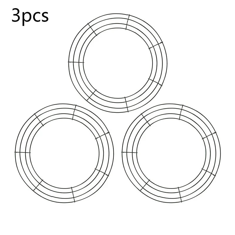 Metal Wreath Round Iron Ring for Christmas