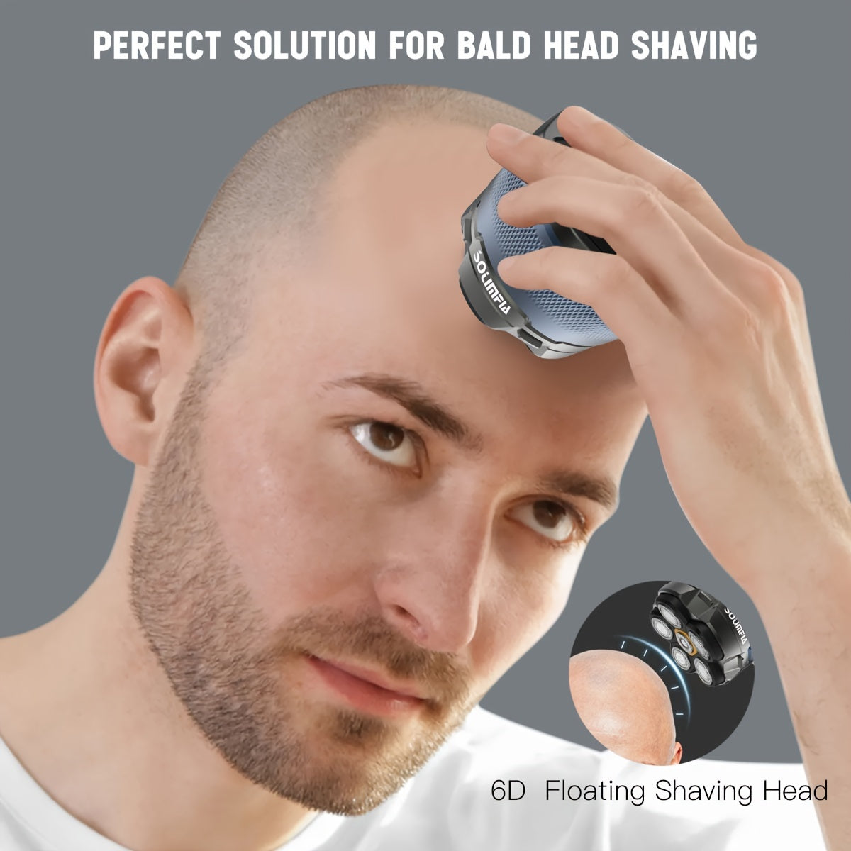 Electric Head Shaver 6D for Bald Men