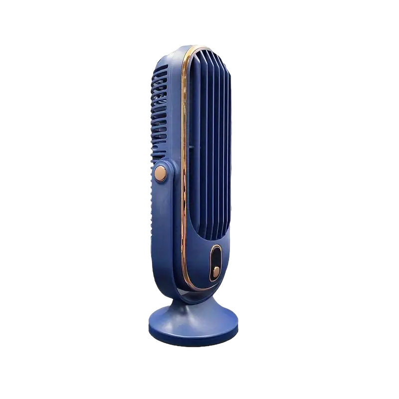 Large Battery Dual Motor Portable Fan - Blue