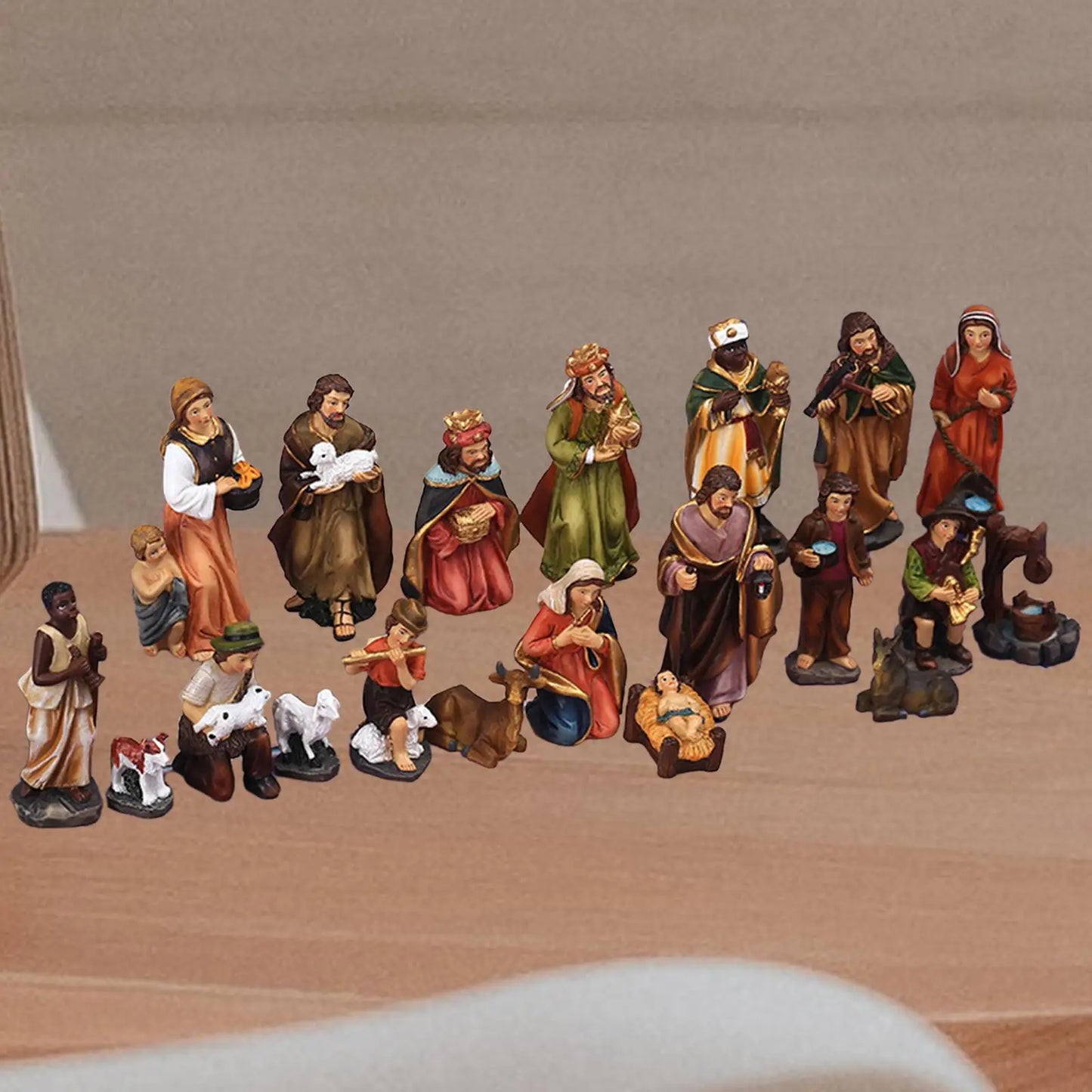20-Piece Christmas Nativity Scene Figurine Set