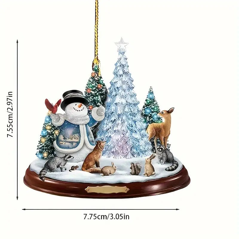 Santa Claus Hanging Christmas Tree Decoration - 10Pcs/Set