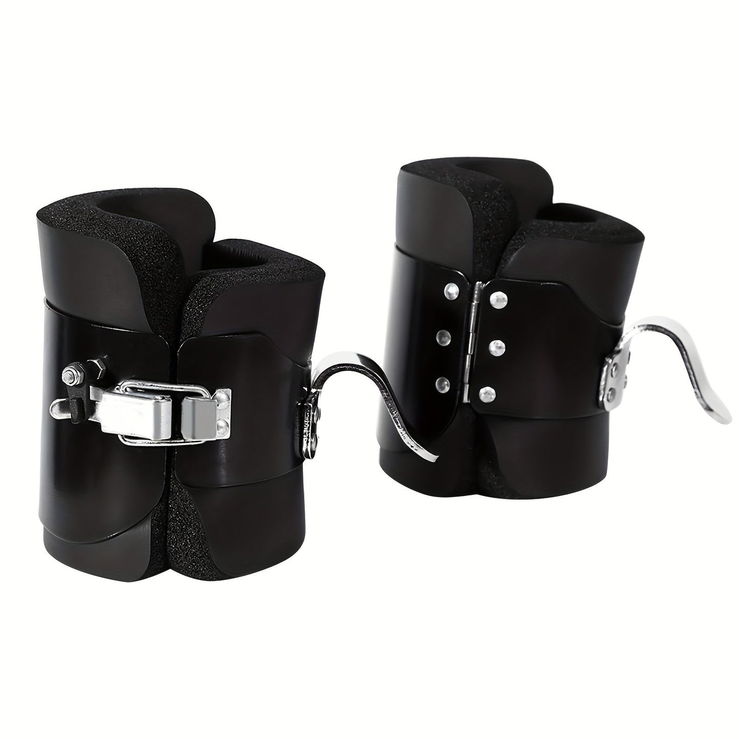 Solid Steel Frame Fitness Gravity/Inversion Boots(Black)