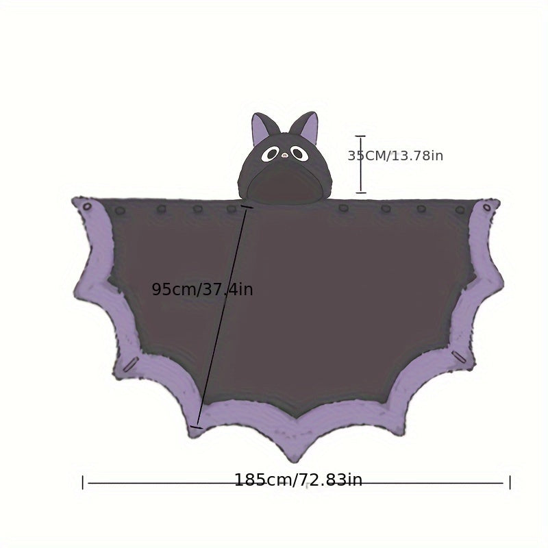 Chill-Proof Cozy Bat-Themed Hooded Wearable Blanket