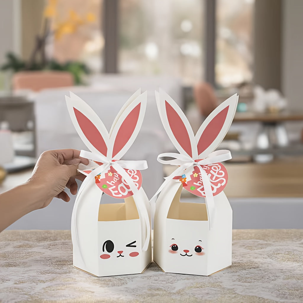 12pcs Easter Bunny Ear Gift Boxes, Spring Party Favors