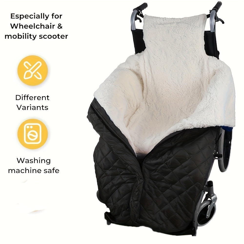 Thickened Windproof Wheelchair Blanket Outdoor Use