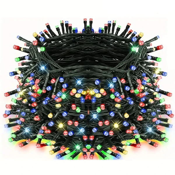 Christmas Solar String Lights - Multi-Colored, 8 Modes, Waterproof Fairy Lights