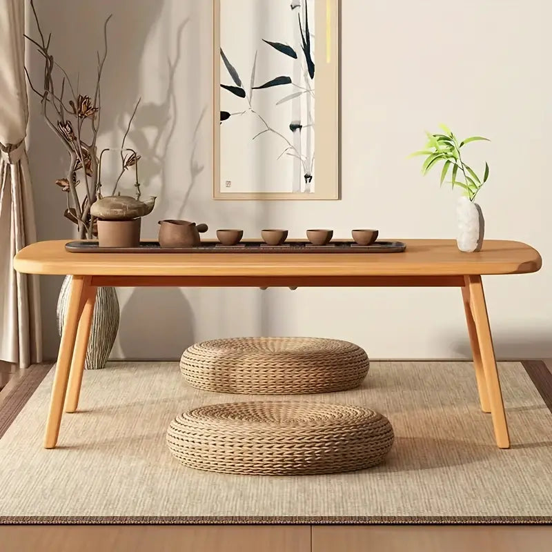 Low-Rise Design Bamboo Folding Table