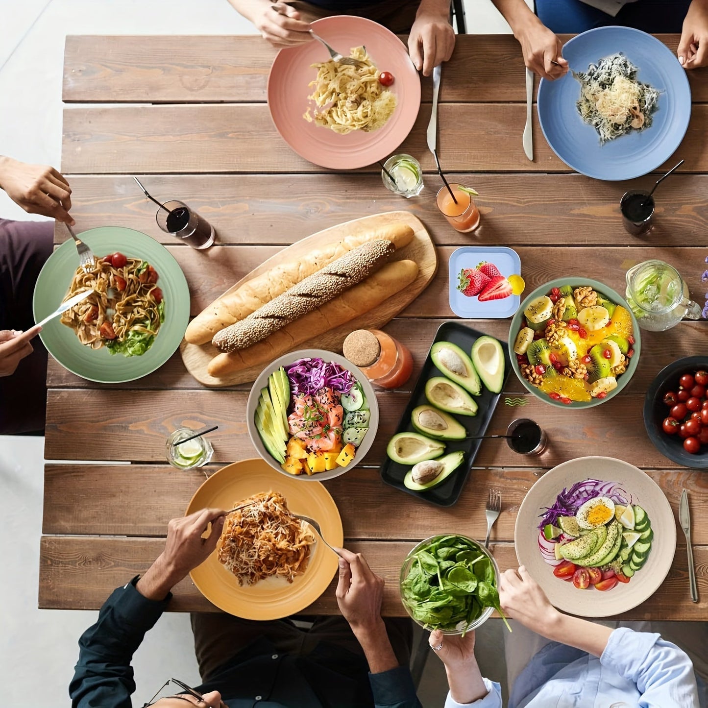 Outdoor Camping Dinnerware Set for 5 (62pcs)