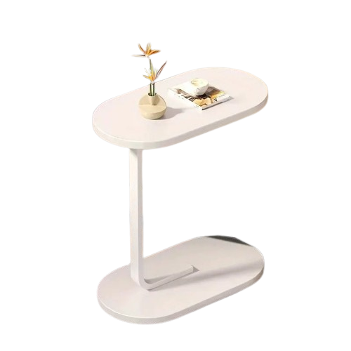 Pairing practicality with style, this C-shaped end table is a must-have