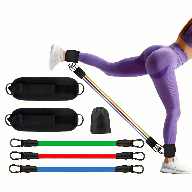 5pcs TPE Ankle Resistance Bands - Leg & Hip Training Essentials