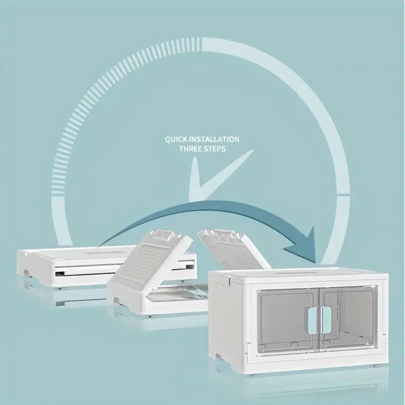 Stay organized without the hassle, courtesy of the Movable Folding Storage Box