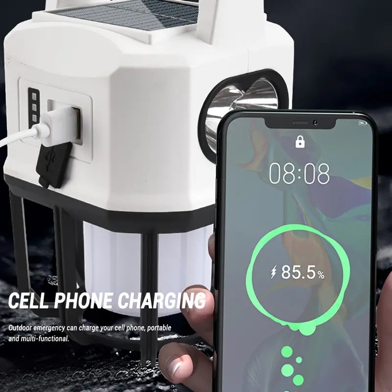 Solar Powered Camping Lantern with Multifunctional Charging - Your Ultimate Outdoor Companion