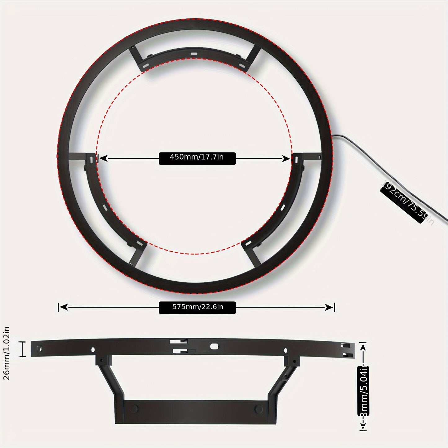 LED 360° Dartboard Light for Soft Tip Boards