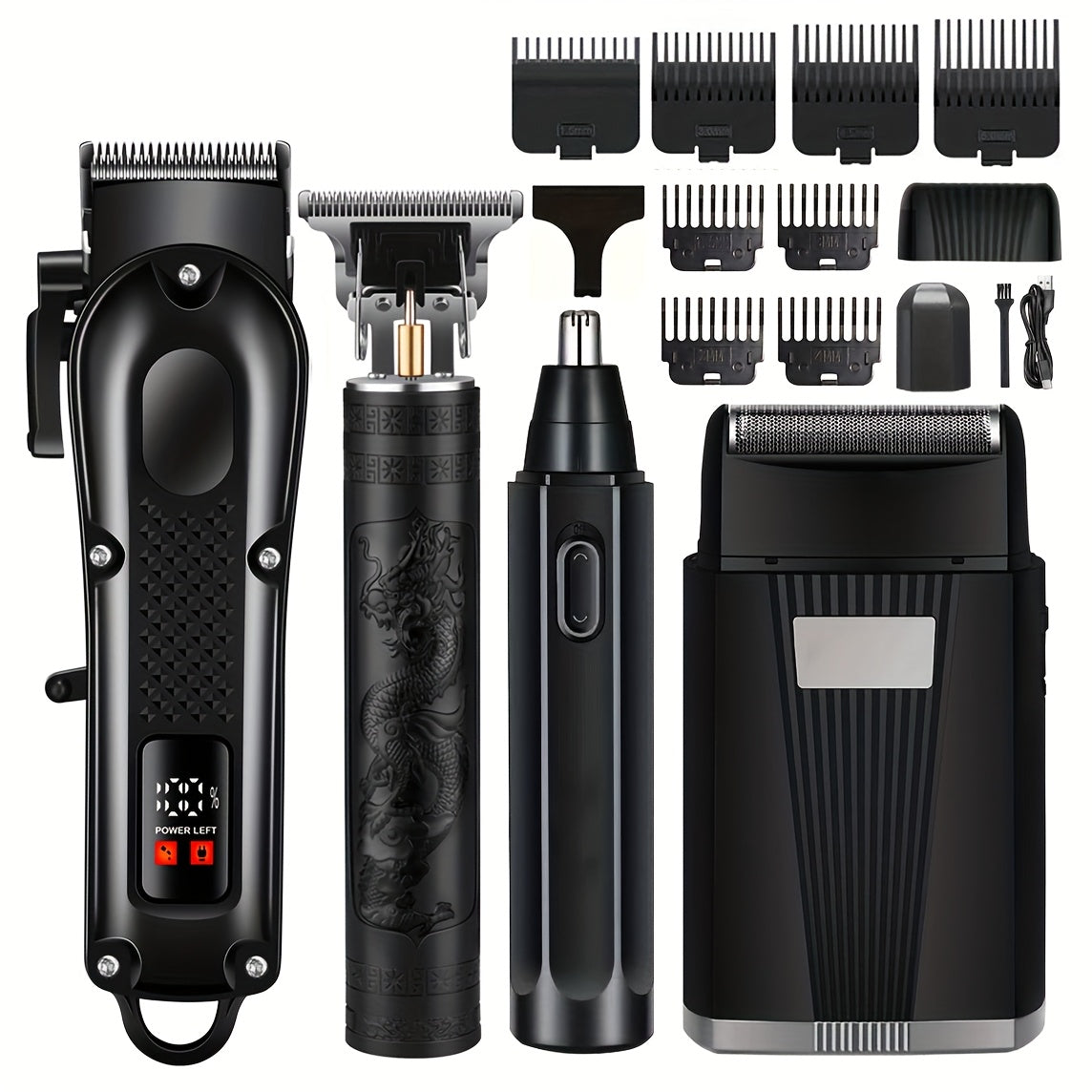 Men's Haircutting Kit USB Rechargeable Trimmer (4pcs)