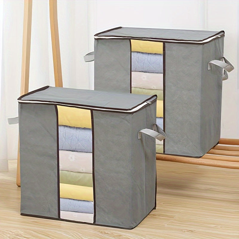 Foldable Storage Boxes with Reinforced Handles (3-Pack)