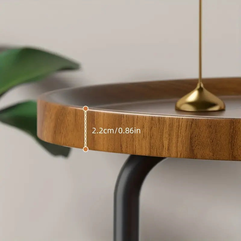 Crafted with precision, this wood grain side table is a work of art