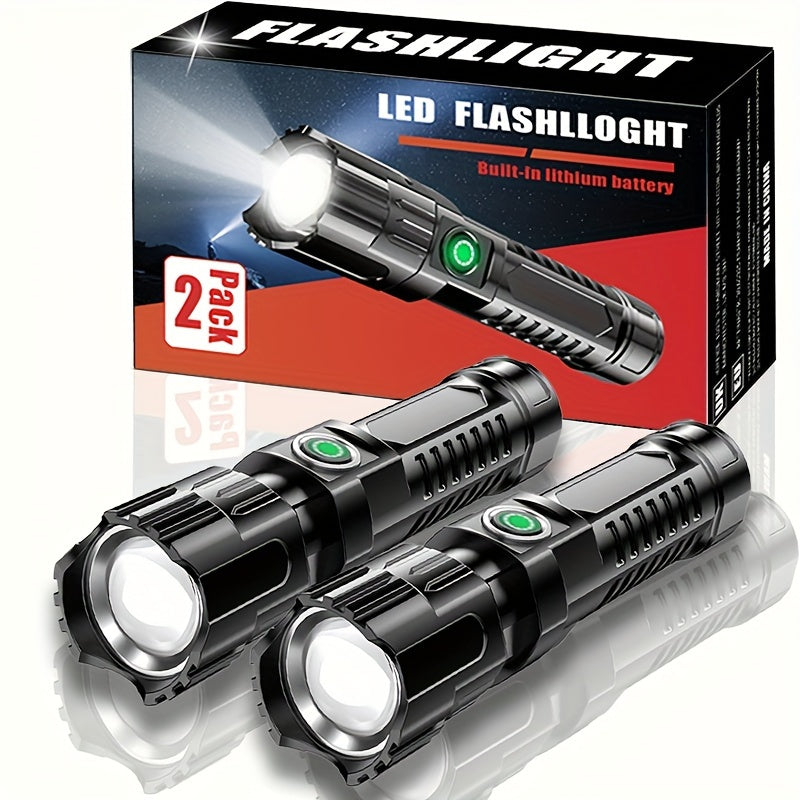 2-Pack Ultra-Bright 350 Lumen LED Flashlights