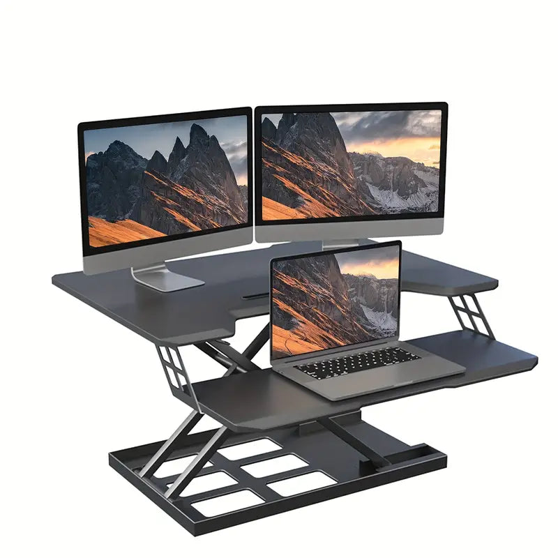 Foldable Standing Automatic Lifting Computer Table Desk