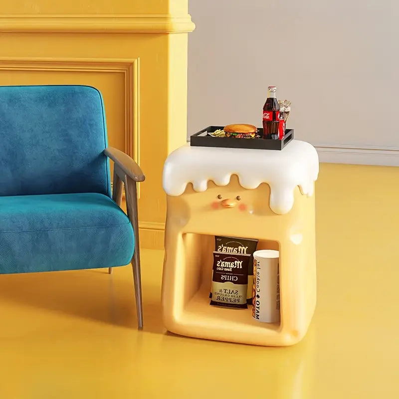 Chic Cheese Duck Bedside Table - Yellow