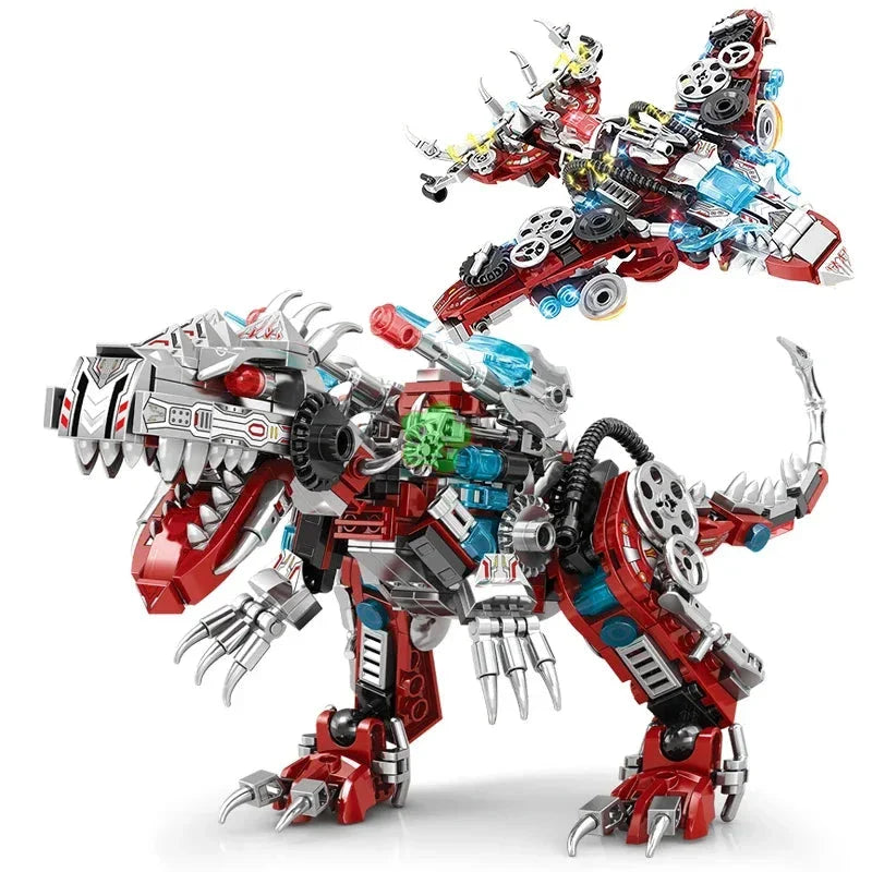 2-in-1 Jurassic Indominus Rex Dinosaur Building Blocks Toy